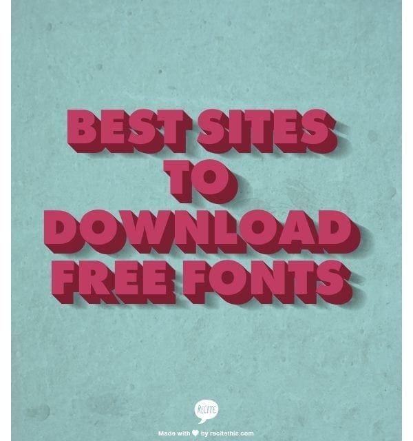 1001 free fonts