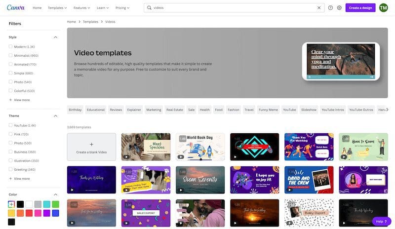 Canva - Best Video marketing tools