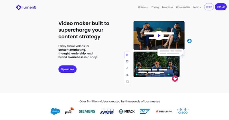 Lumen5 - Best Video marketing tools